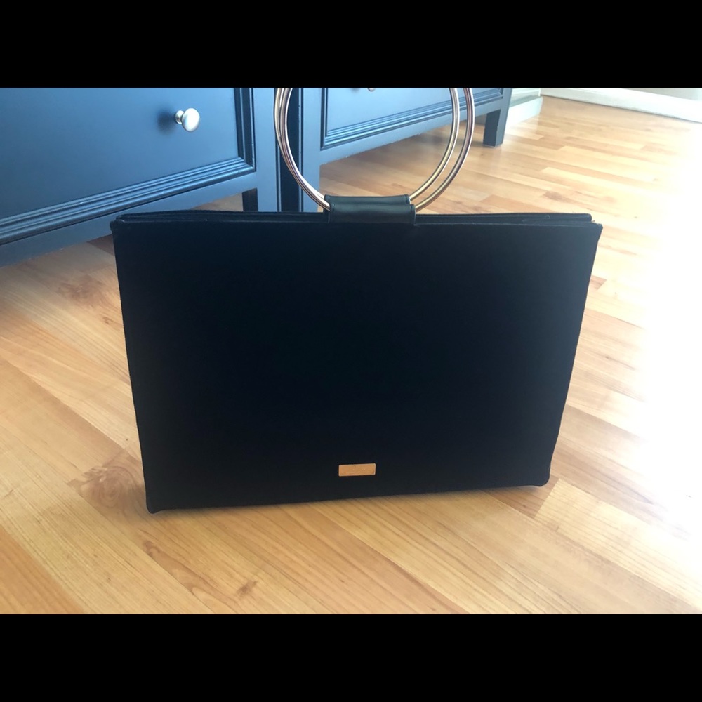 Carolina Herrera/ good girl black velvet purse